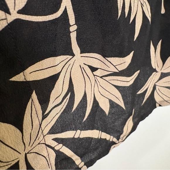 EVAN PICONE Vintage 100% Silk Bamboo Print Long Sleeve Blouse 12 M/L - Picture 11 of 14